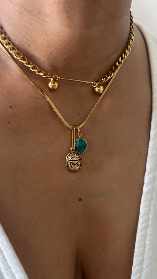 Image of GEM DROPS II • Crystal Charm Necklace