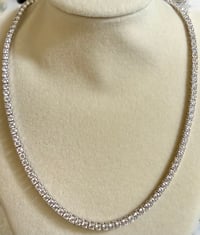 Image 1 of 16" Moissanite Tennis Necklace | 9ctw 925 Sterling Silver