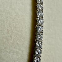 Image 2 of 16" Moissanite Tennis Necklace | 9ctw 925 Sterling Silver