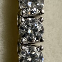 Image 3 of 16" Moissanite Tennis Necklace | 9ctw 925 Sterling Silver