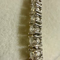 Image 8 of 16" Moissanite Tennis Necklace | 9ctw 925 Sterling Silver