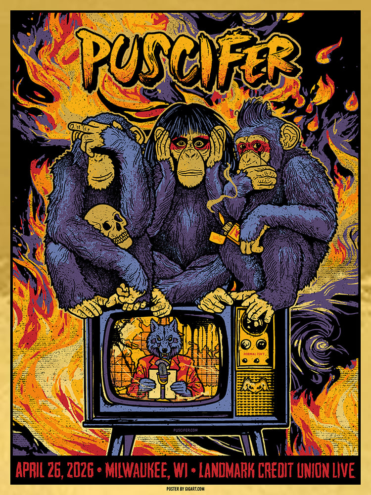 Image of Puscifer 2026 GOLD Foil Variant