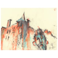 Image 1 of Hyndland Corner - Soft Pastels and Charcoal on Paper