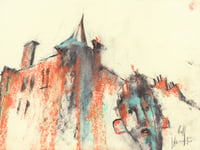 Image 2 of Hyndland Corner - Soft Pastels and Charcoal on Paper