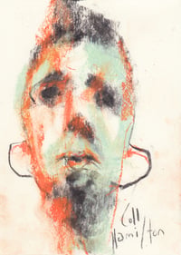 Image 2 of Raised - Charcoal and Soft Pastels on Paper