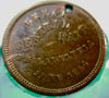 CIVIL WAR GREAT CENTRAL SANITARY FAIR COPPER TOKEN STRUCK ONSITE