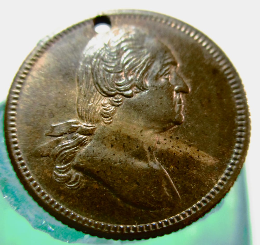 CIVIL WAR GREAT CENTRAL SANITARY FAIR COPPER TOKEN STRUCK ONSITE