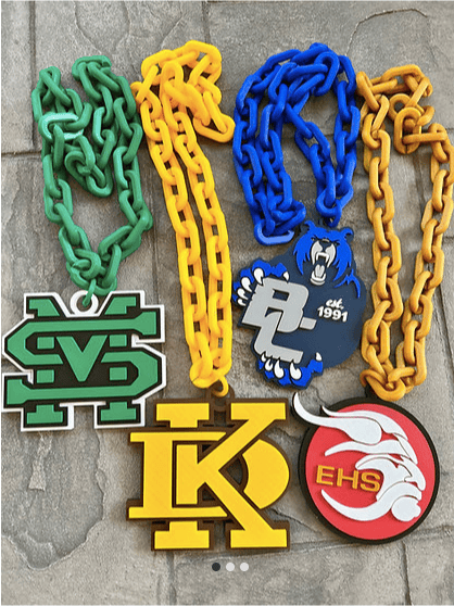 School Mascot Oversized Chains