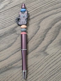 Grey kitty pen 