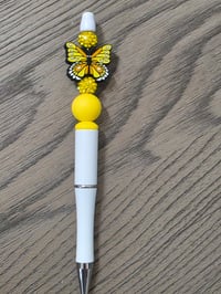 Yellow butterfly pen 