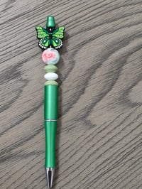 Green butterfly pen 