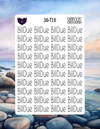 Image 17 of Bill Due Font T-T23