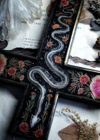 Image 5 of Snake Skeleton and Floral Wall Cross 
