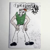 Image 2 of JUNWOO PARK Zine with original drawings & 10 Postcard Prints!!! SIGNED & NUMBERED