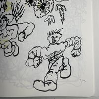 Image 8 of JUNWOO PARK Zine with original drawings & 10 Postcard Prints!!! SIGNED & NUMBERED
