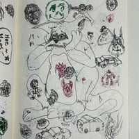 Image 9 of JUNWOO PARK Zine with original drawings & 10 Postcard Prints!!! SIGNED & NUMBERED