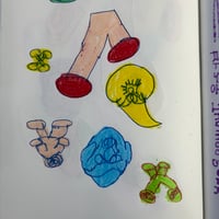 Image 18 of JUNWOO PARK Zine with original drawings & 10 Postcard Prints!!! SIGNED & NUMBERED