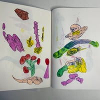 Image 3 of JUNWOO PARK Zine with original drawings & 10 Postcard Prints!!! SIGNED & NUMBERED