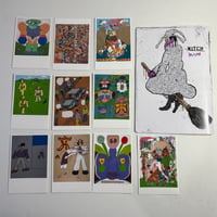 Image 1 of JUNWOO PARK Zine with original drawings & 10 Postcard Prints!!! SIGNED & NUMBERED