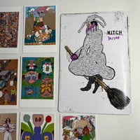 Image 23 of JUNWOO PARK Zine with original drawings & 10 Postcard Prints!!! SIGNED & NUMBERED