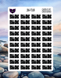 Image 19 of Bill Due Font T-T23