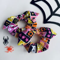 Spooky Squares Scrunchie