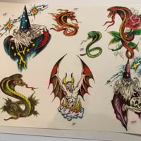 Image 2 of 1990s wizards flash sheet