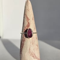 Image 1 of Vibrant Pink Ruby Ring - Size P
