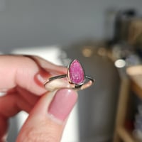 Image 5 of Vibrant Pink Ruby Ring - Size P