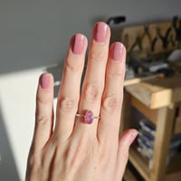 Image 2 of Vibrant Pink Ruby Ring - Size P