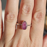 Image 6 of Vibrant Pink Ruby Ring - Size P