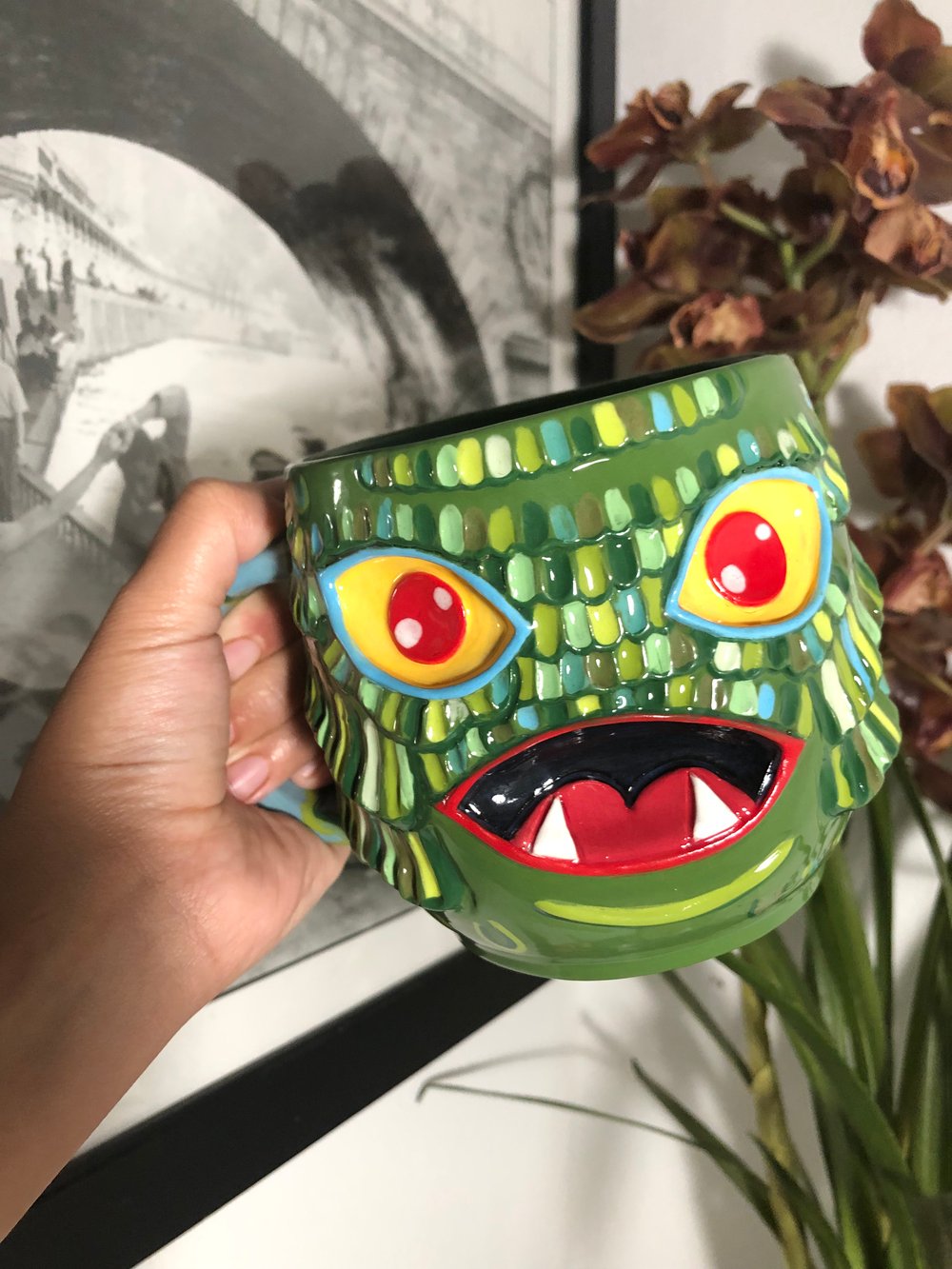Image of Mapleparkpumpkinqueen-Creature mug and  Halloween cookie mug