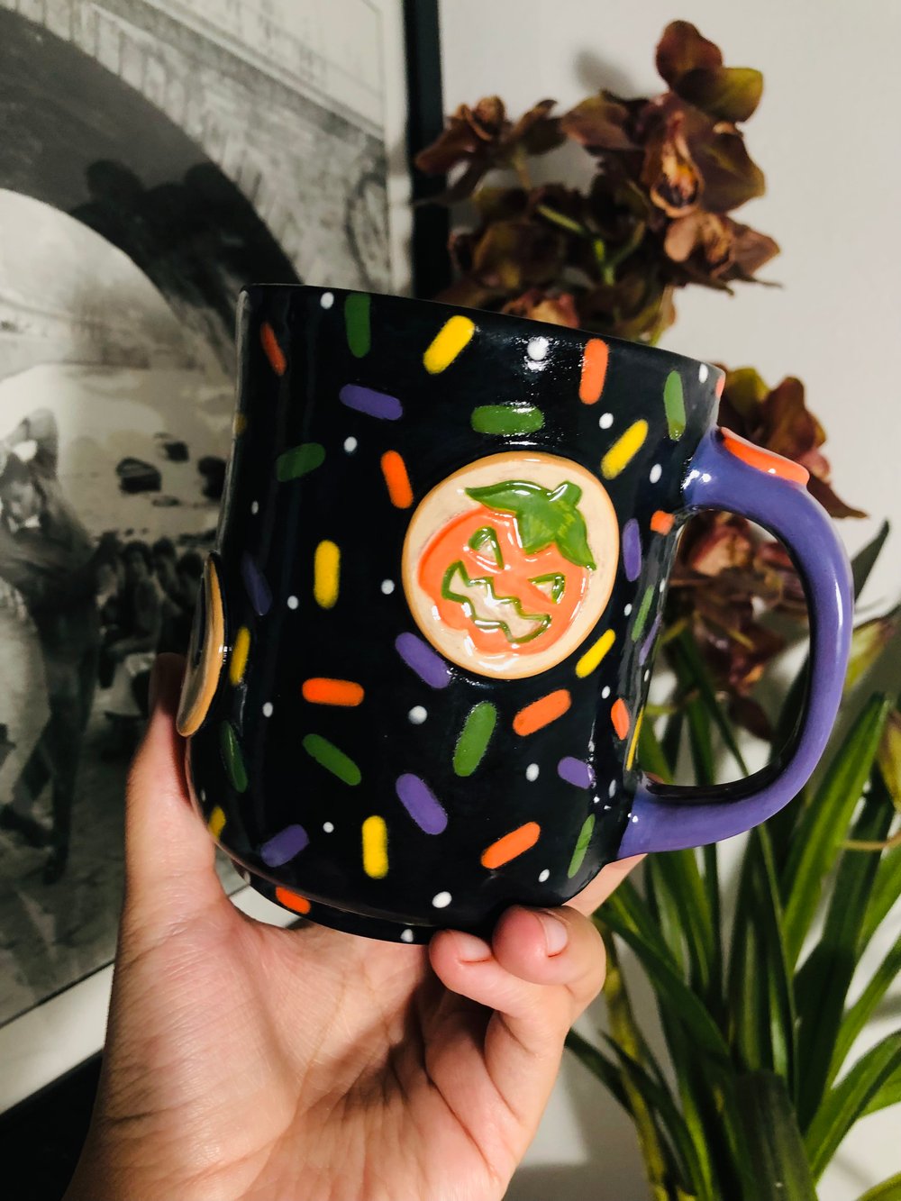 Image of Mapleparkpumpkinqueen-Creature mug and  Halloween cookie mug