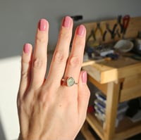 Image 2 of Chunky Aquamaring Ring - Size V