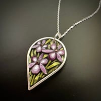 Image 1 of Iris Leaf Pendant 