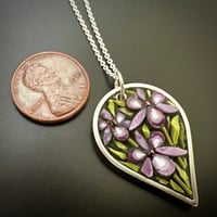 Image 2 of Iris Leaf Pendant 