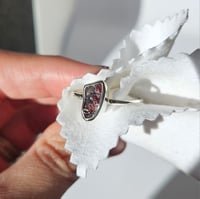Image 8 of Deep Red Garnet Ring - Size T 1/2