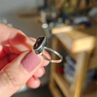 Image 5 of Deep Red Garnet Ring - Size T 1/2