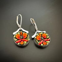 Image 1 of Tropical Orchid Earrings