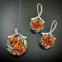 Image 2 of Tropical Orchid Earrings