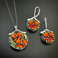 Image 4 of Tropical Orchid Round Pendant