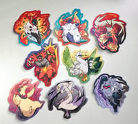 Image 2 of [Pokémon] Fire & Fighting Type Stickers