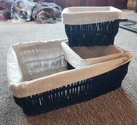 Image 3 of Trio of lined baskets