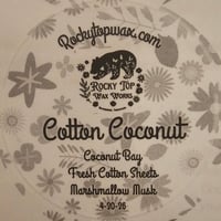 Cotton Coconut - A Rocky Top Wax Works exclusive custom houseblend fragrance 