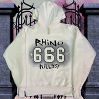 Image 3 of Timelord SFX Killdby Rhino 🦏 Tits + Ass @ Youtube Instagram Abc Hoodie white sz XL 