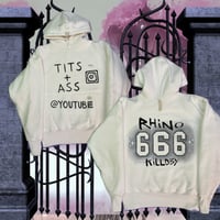 Image 1 of Timelord SFX Killdby Rhino 🦏 Tits + Ass @ Youtube Instagram Abc Hoodie white sz XL 