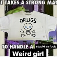 Image 1 of Timelord SFX Drugs Crop Top sz Large