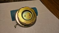 Image 2 of 70-71 240z Fuel cap/base/chain - Re-plated - 2