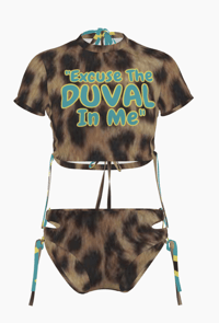 Leopard 3-Piece Swim Set