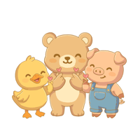 Image 1 of Berry Bear & Friends Digital Sticker Pack (Vol. 2)